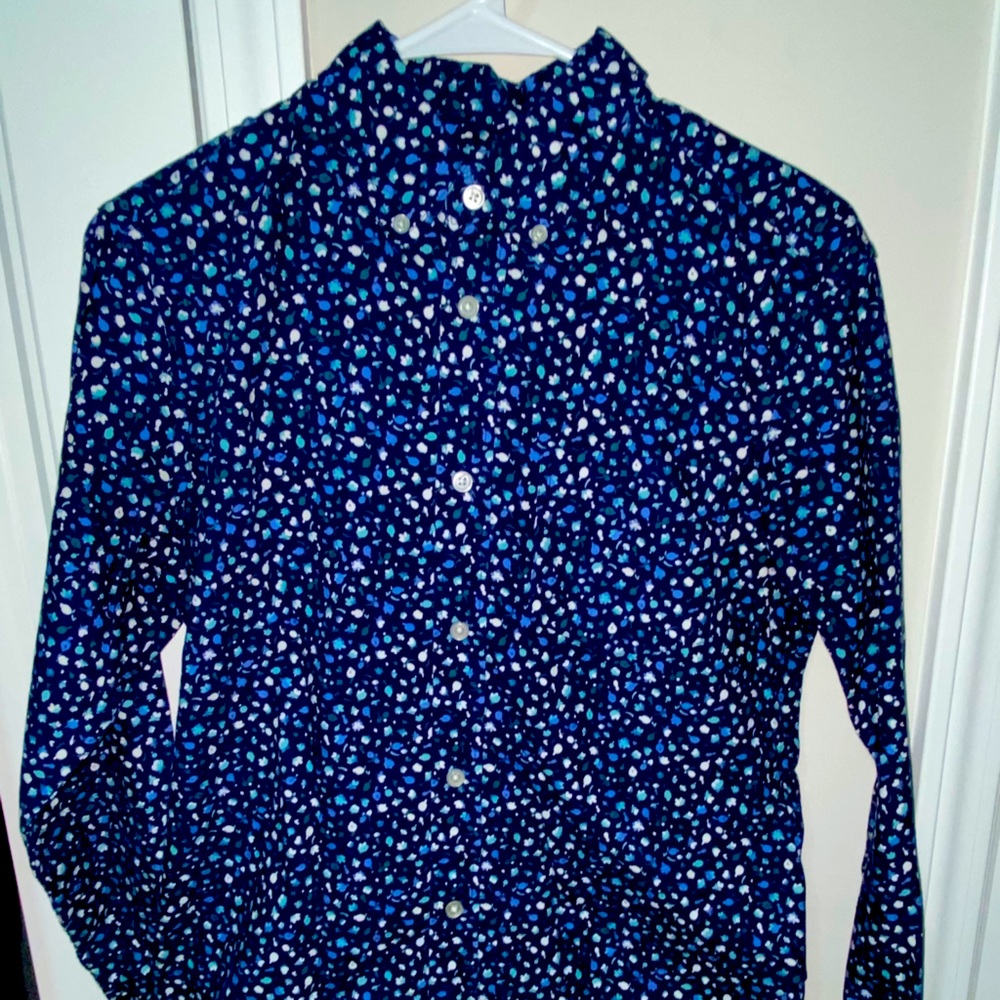 Floral printed button up